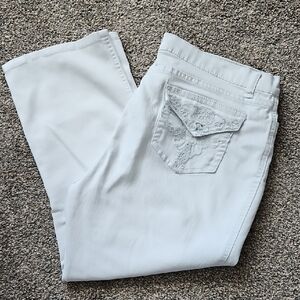VENUS White Cropped Pants
